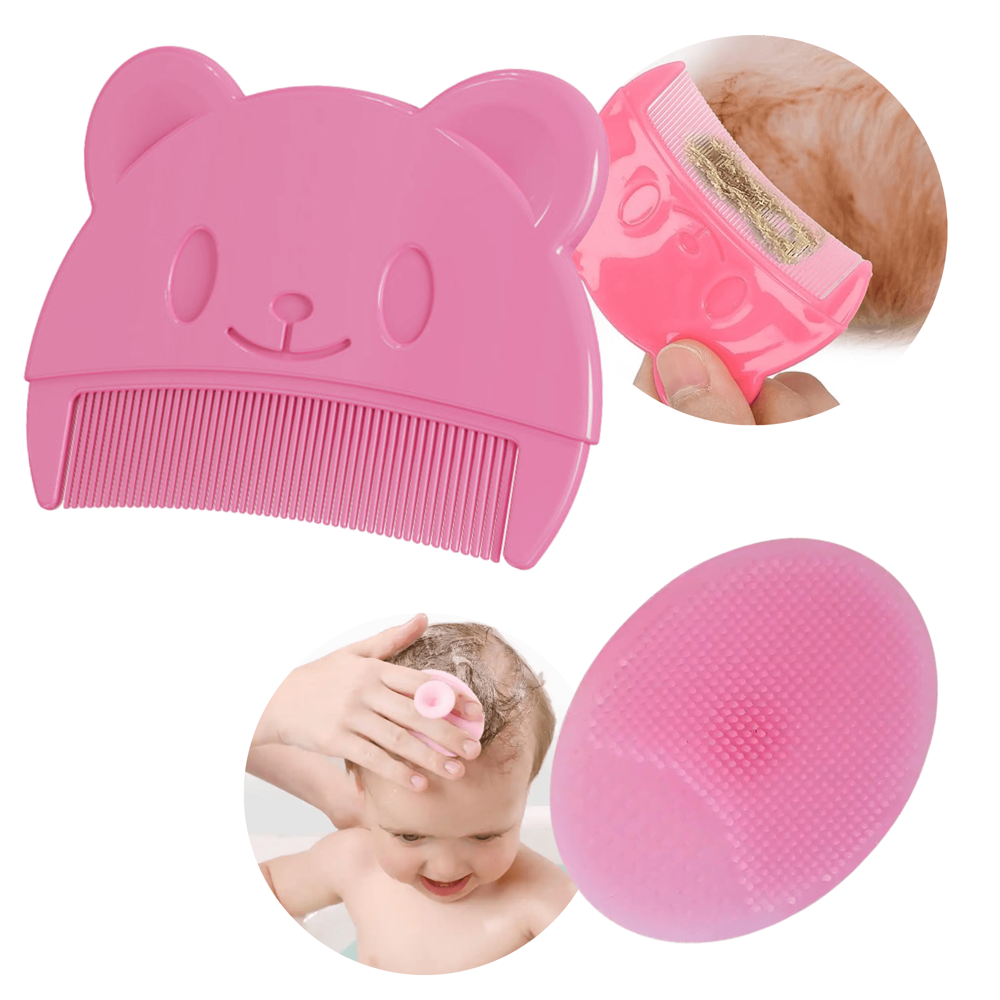 Baby Comb and Brush for Cradle Cap - Gummia